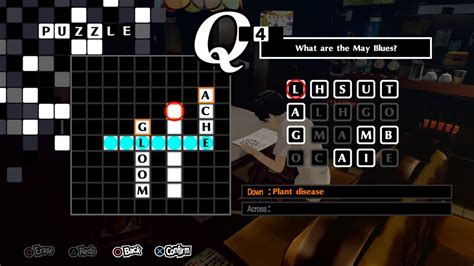 Persona 5 royal crossword - It’s an easy way to earn knowledge. To save gamers time here are all the Persona 5 Royal crossword answers. How school years are divided: SEMESTERS. Hanami: cherry viewing: BLOSSOM. Time for a trip week: GOLDEN. What are the May Blues: MALAISE. Where art is shown off and sold: GALLERY. A type of outdoor allergy: POLLENOSIS.